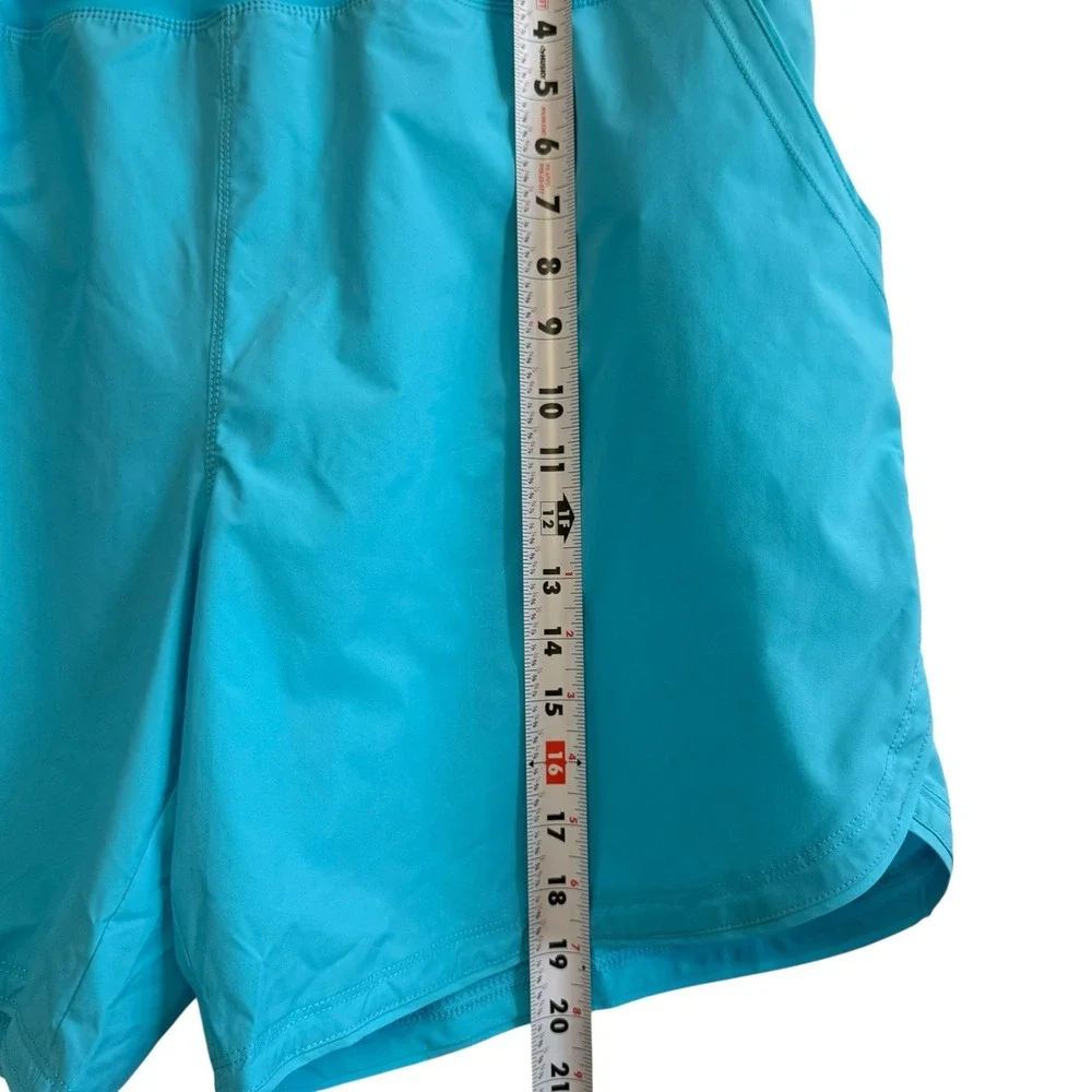 Gradual NEW Aqua Blue Lined Briefs 4 Way Stretch Shorts w/ Pockets Size XXL #441